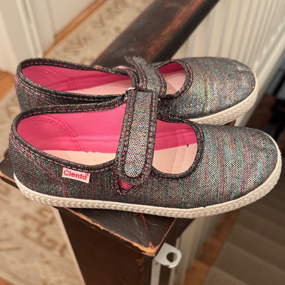 Cienta Kids' Sparkling Multicolor Mary Jane Shoes